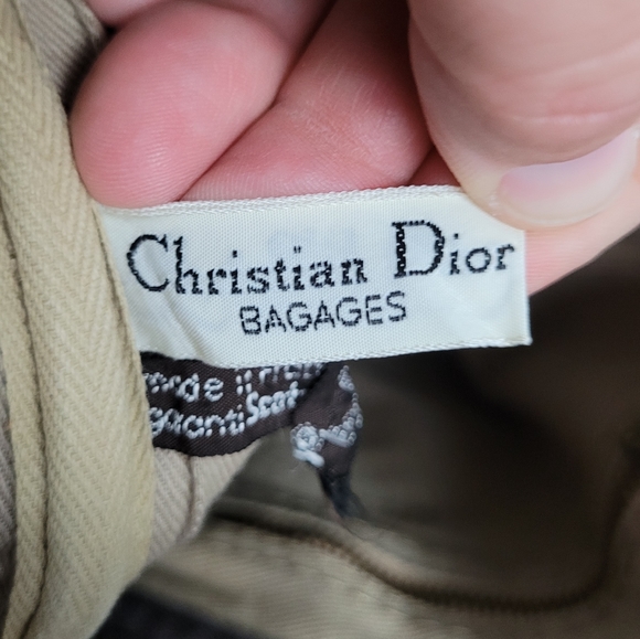 CHRISTIAN DIOR | vintage debossed suede monogram luxury trotter boston bag - Picture 10 of 16